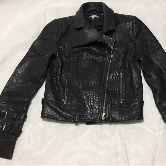 CARVEN Design Lamb Leather Jacket * Belt‎ missing* - Picture 1 of 8